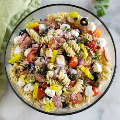 Delicious italian pasta salad - the perfect Memorial day side dish