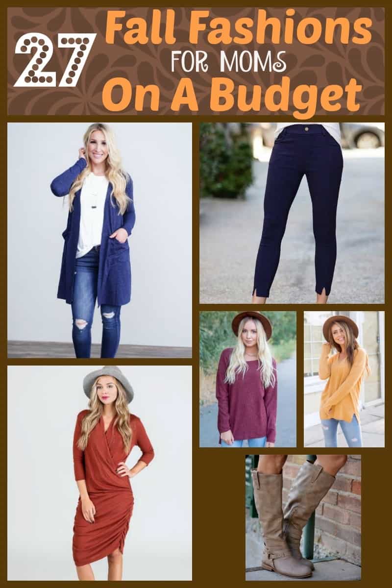 27 fall fashions & accessory ideas for the moms on a budget! You're allowed to look your best while still being that fab mom. Fall fashions can be affordable with these budget-friendly trends! #fallfashion #falltrends #budgetfashion