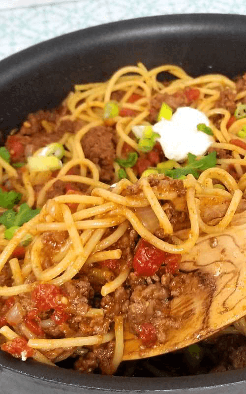 30 Minute Taco Spaghetti