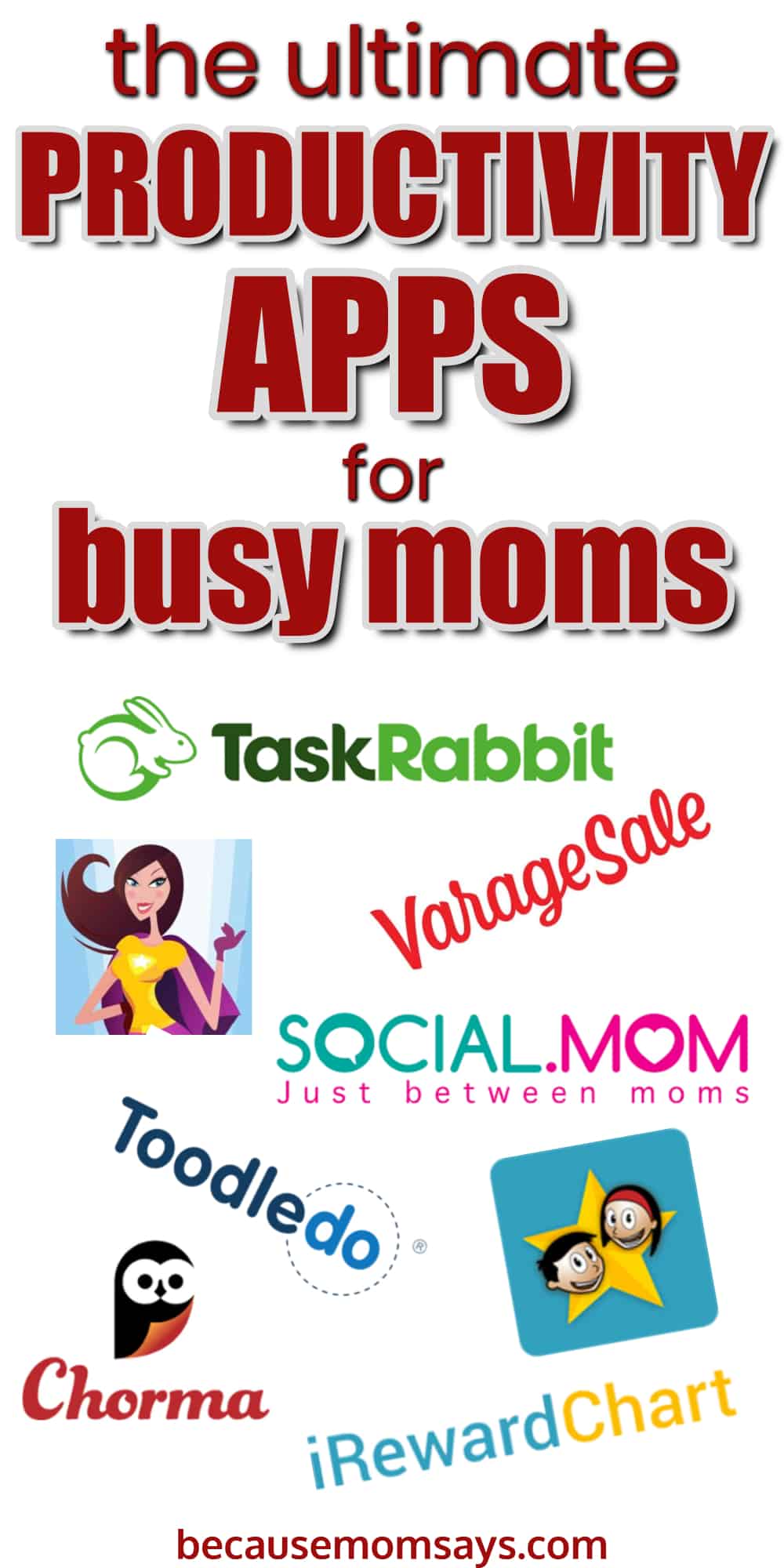 Looking for apps to help your busy schedule? You're going to love this list of best apps for moms! So many uses to help organize your life!