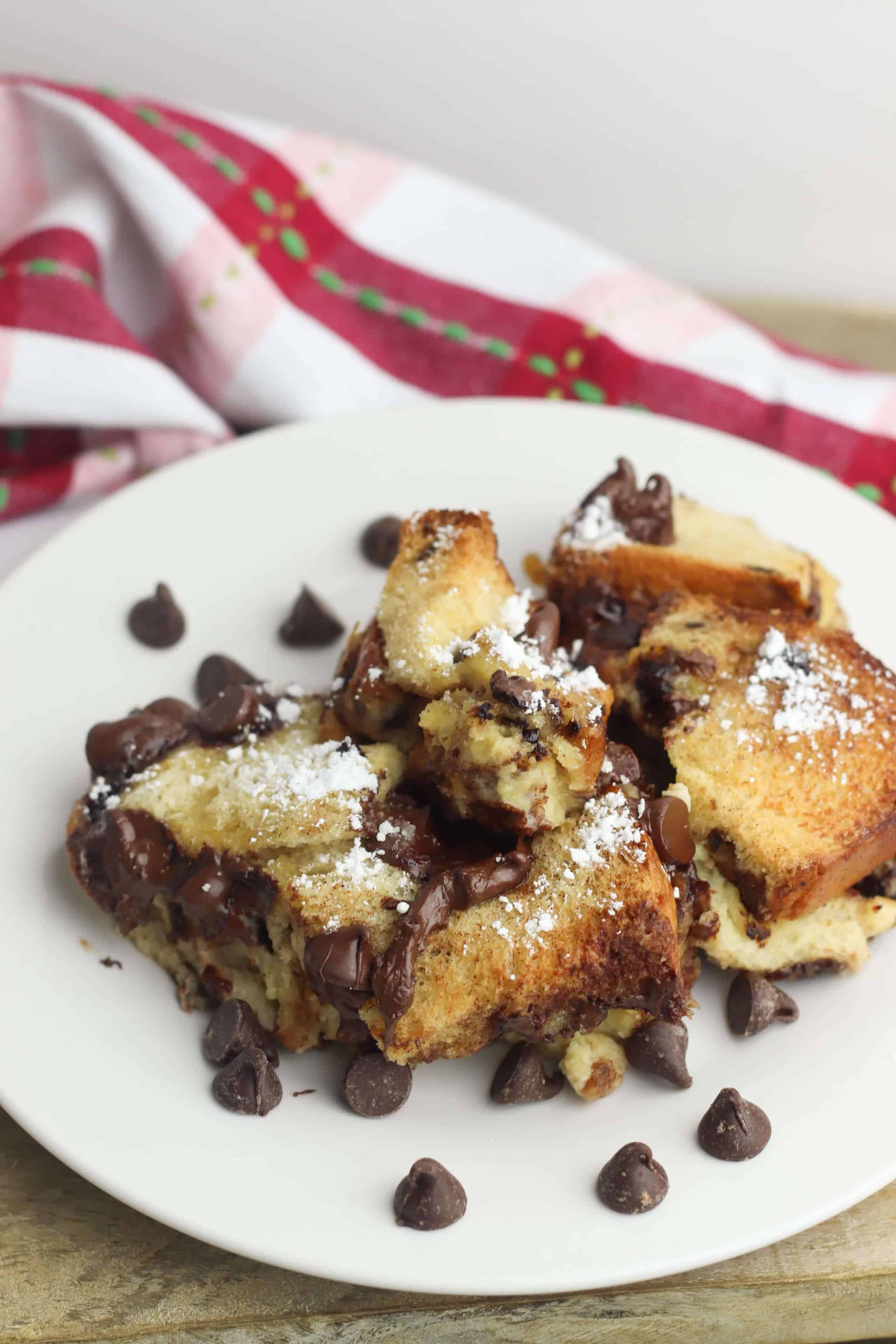 Chocolate Chip French Toast Bake Because Mom Says