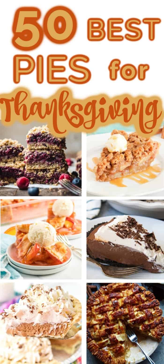 Thanksgiving Pies in collage image