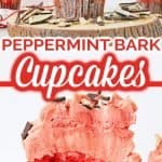 Peppermint Brownie Cupcakes