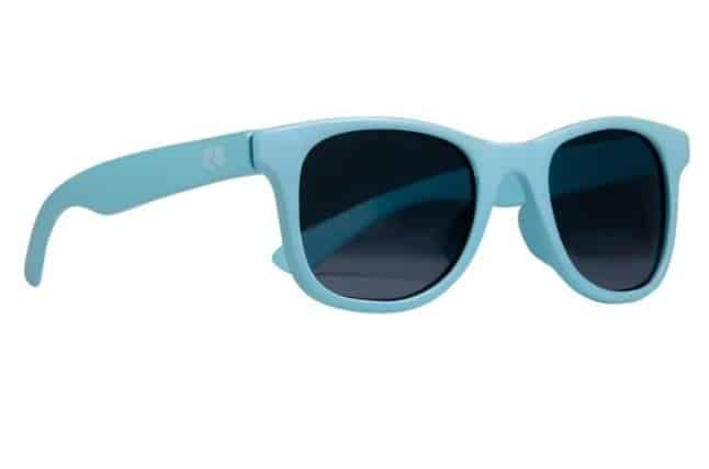 Blue sunglasses for kids on white background