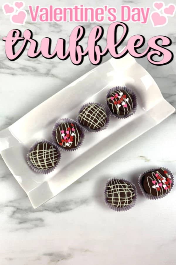 These Oreo Truffles are the perfect Valentines dessert. Make them for your sweetheart, your friends, or even your kids class party! Truffles are easy to make and delicious too! #valentinesday #oreotruffles #chocolatetruffles #valentinedesserts #chocolate