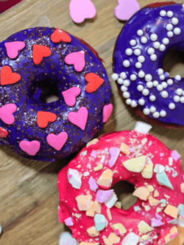 Red Velvet Donuts For Christmas Recipe Story Because Mom Says