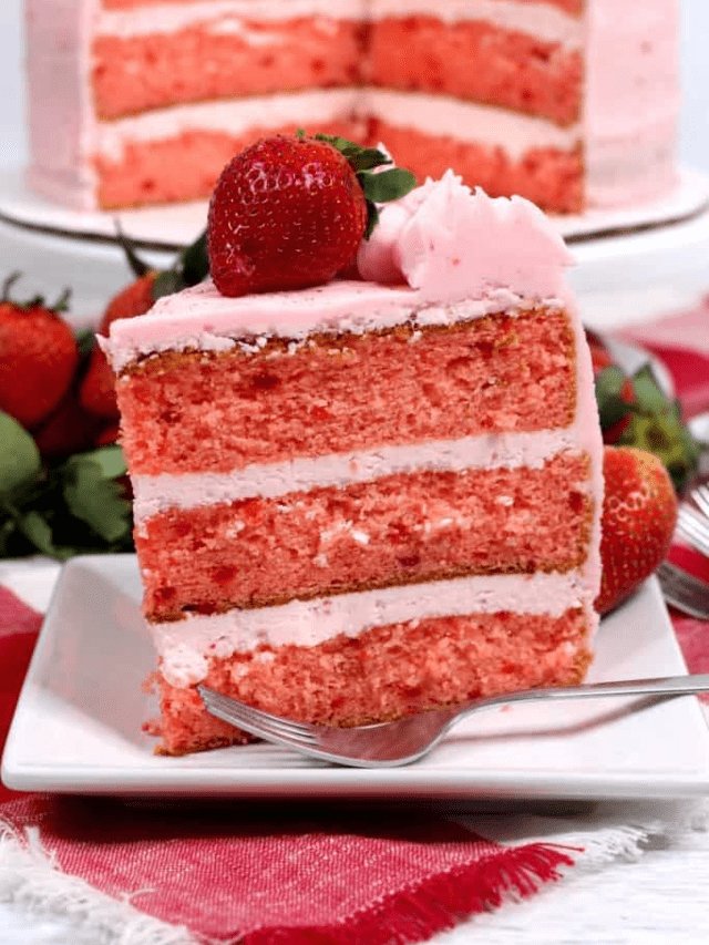 STRAWBERRY CAKE FROM SCRATCH RECIPE STORY Because Mom Says