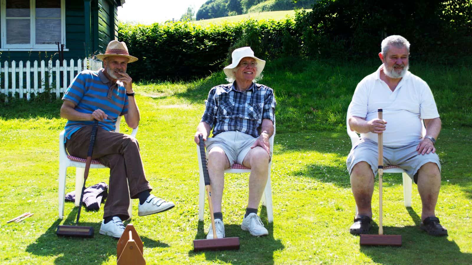 Boomers Playing Croquet