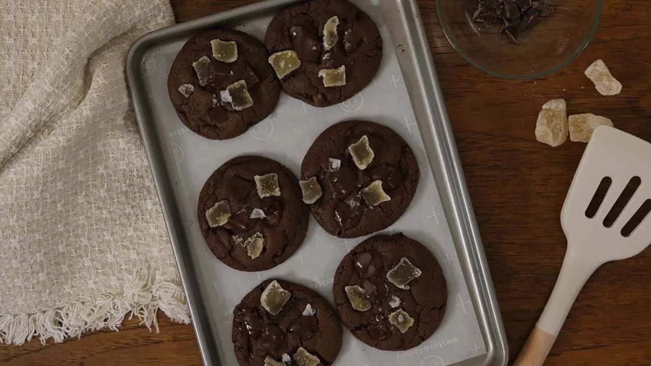 Delicious Double Chocolate Ginger Cookies Recipe