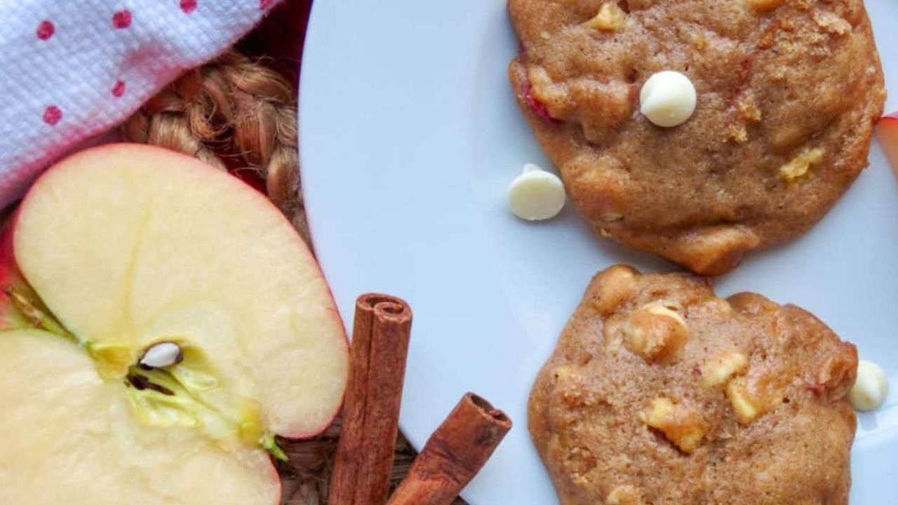 Easy Applesauce Cookies Recipe with White Chocolate Chips