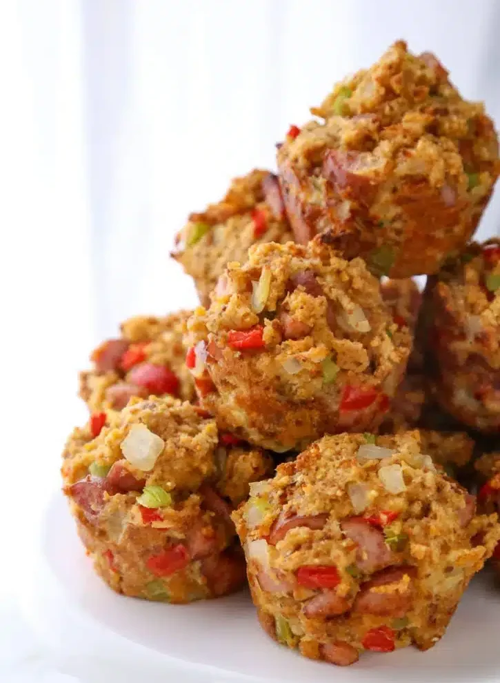 Smoked Sausage Stuffing Muffins