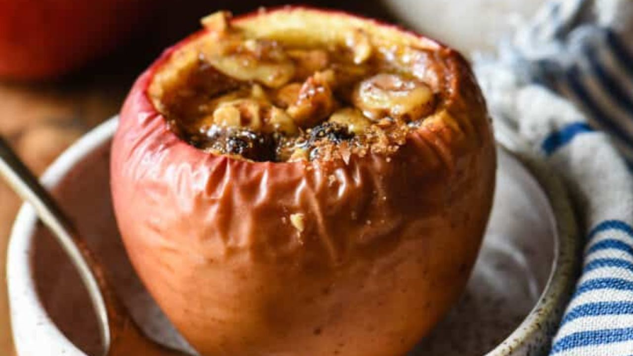 Oven Baked Apples with Walnuts