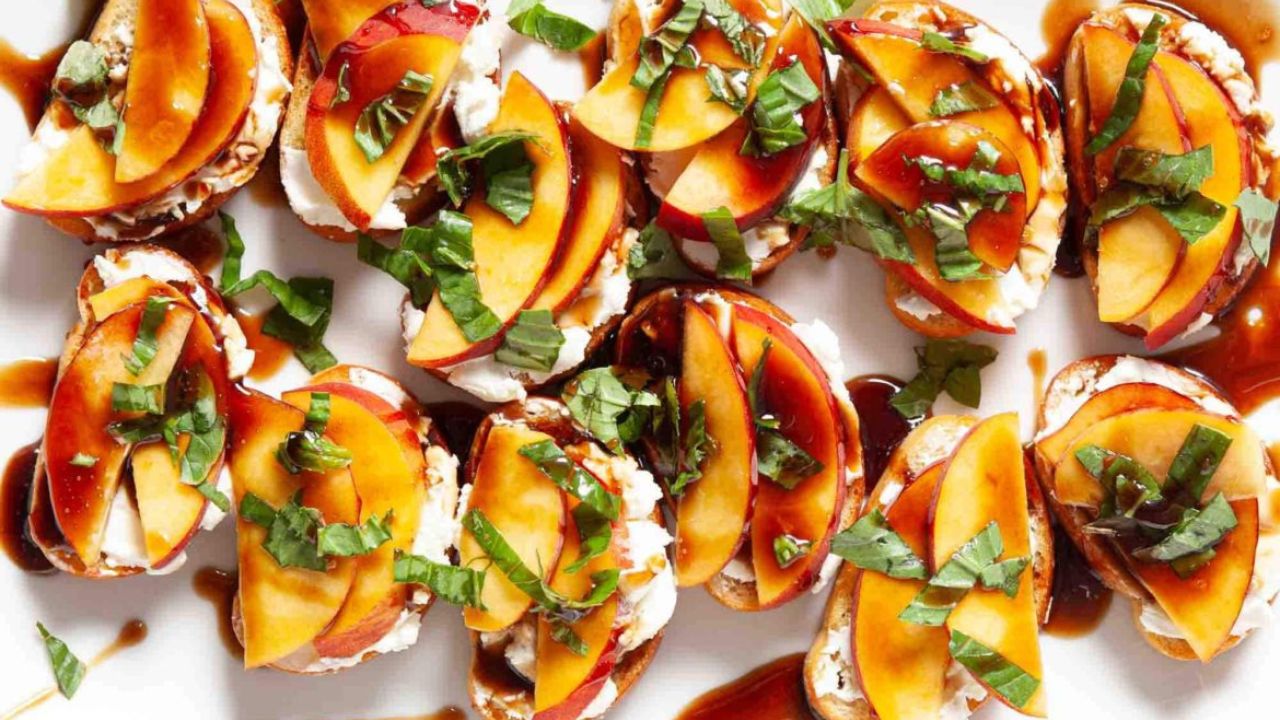 Peach Crostini