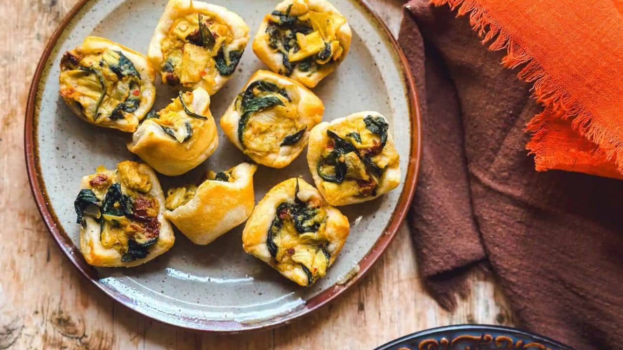 Spinach and Artichoke Bites