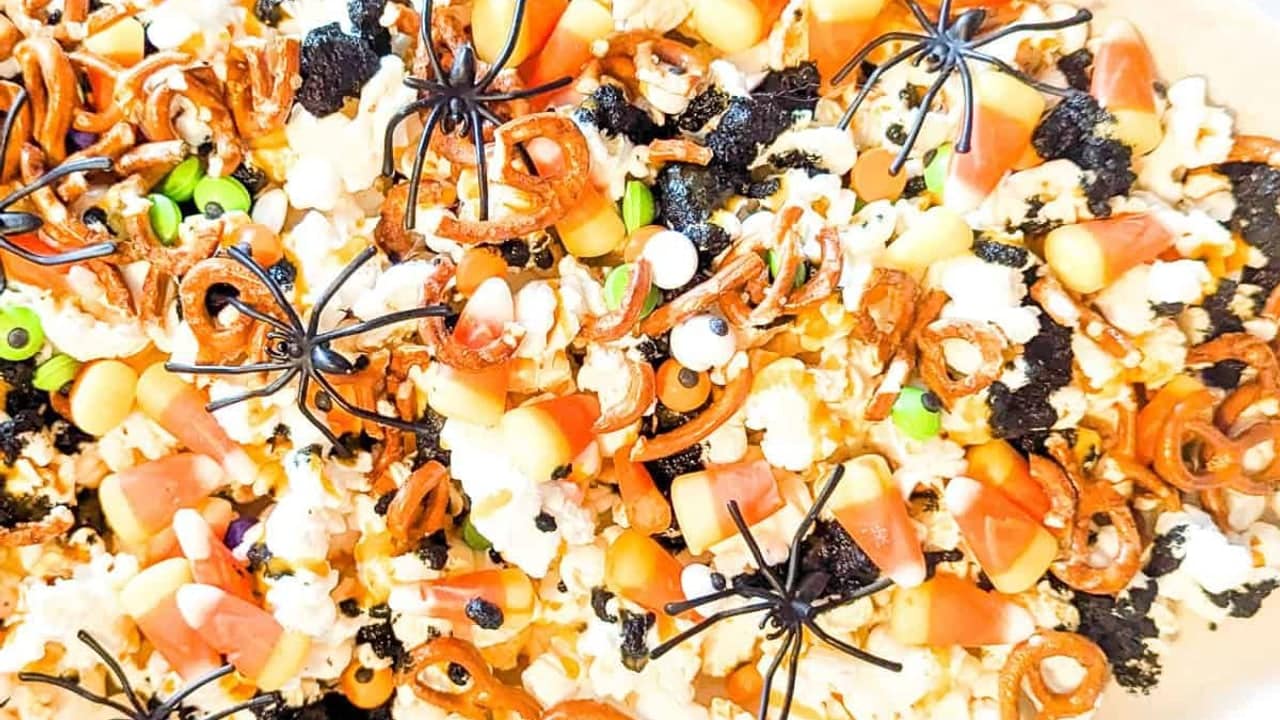 Candy Corn Halloween Popcorn