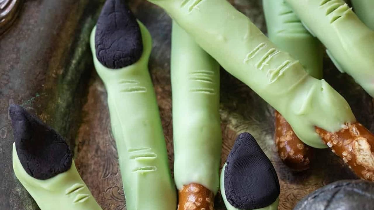 Witch Finger Pretzels